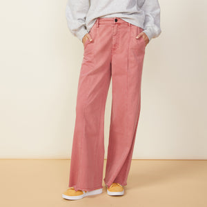 Wide Leg Seamed Pants