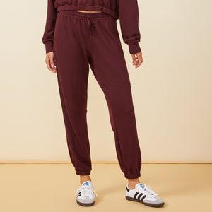 Supersoft Fleece Elastic Vintage Sweat with Silky Piping