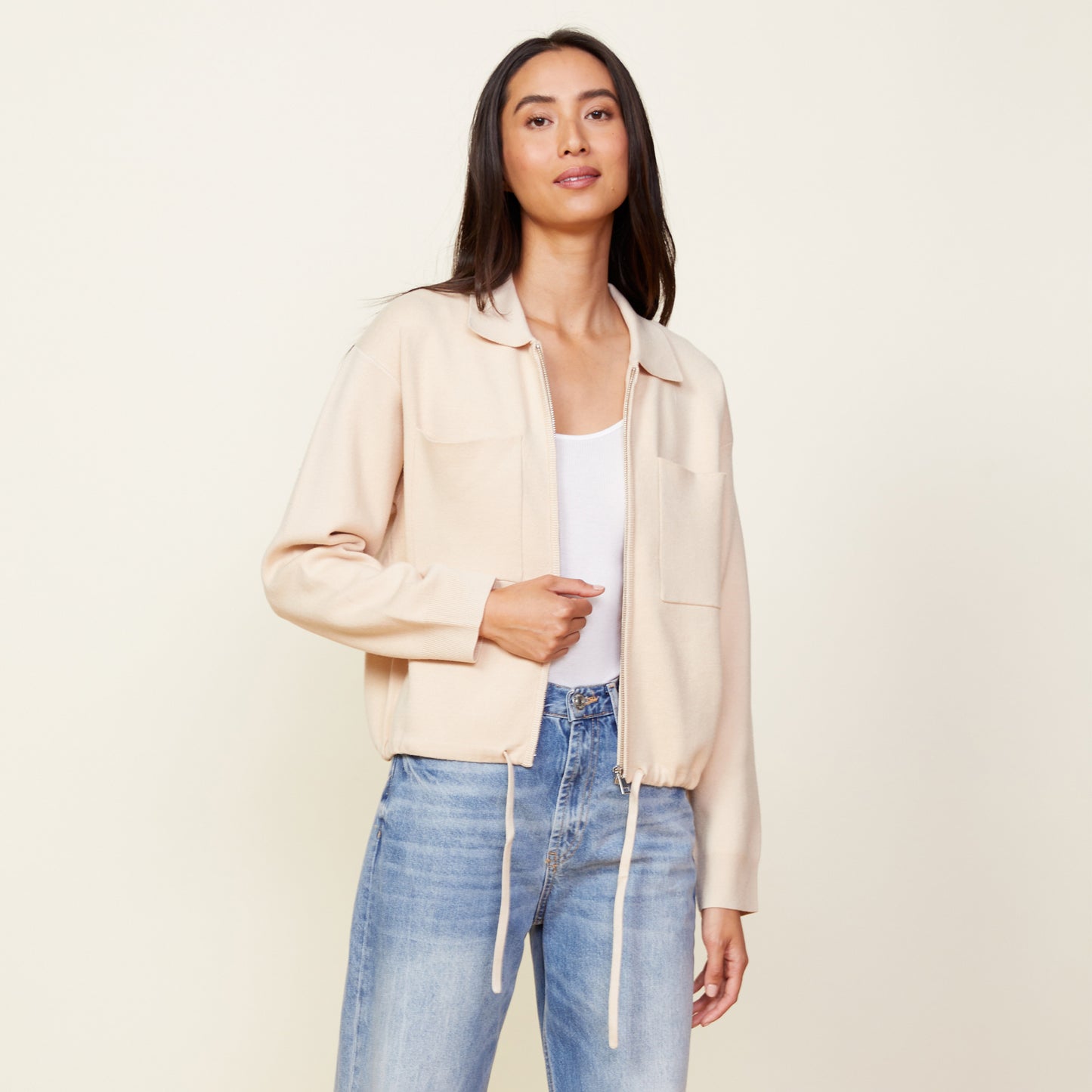 Soft Knit Pocket Jacket