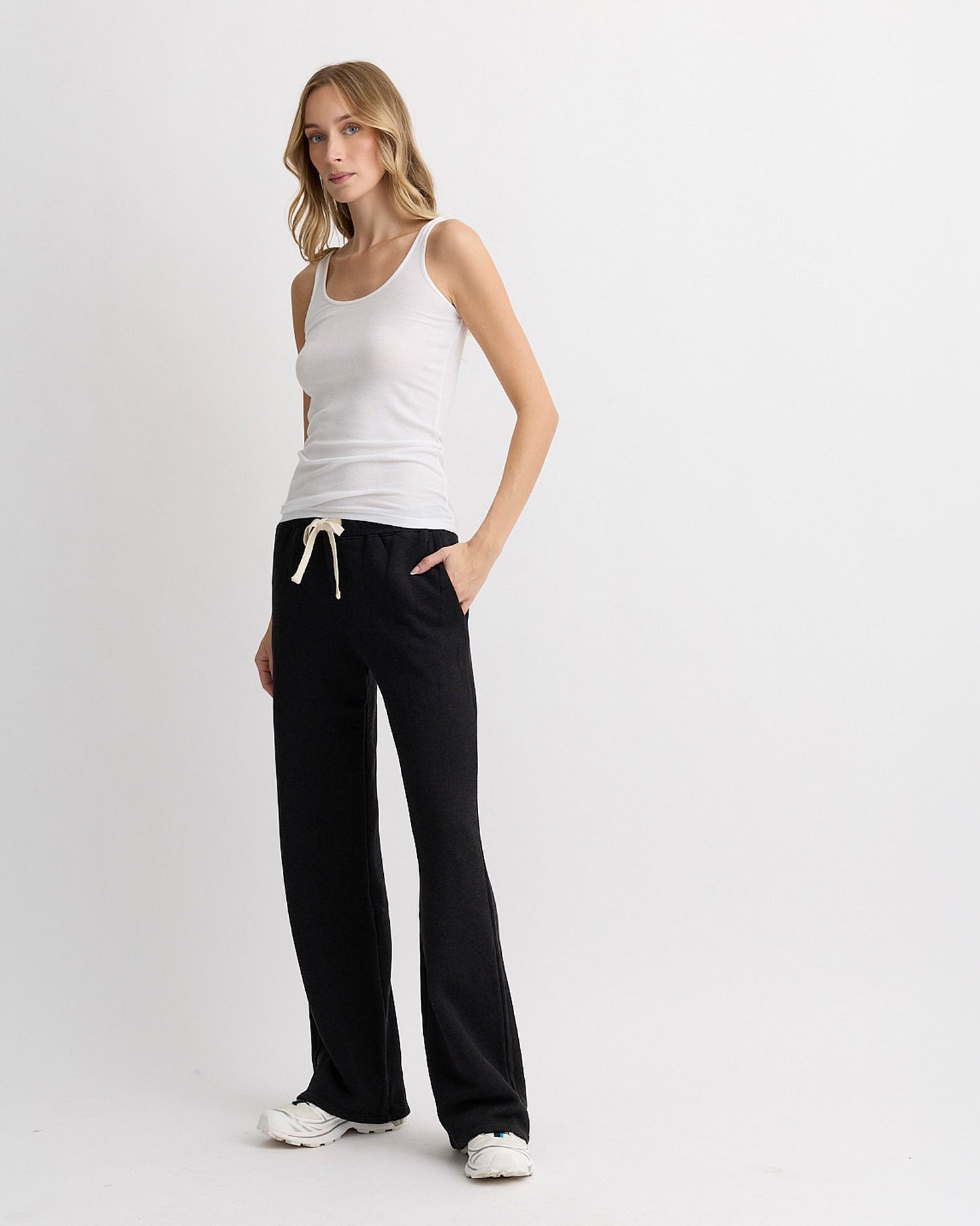 Teddy Fleece Straight Leg Sweatpant