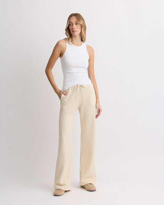 Teddy Fleece Straight Leg Sweatpant