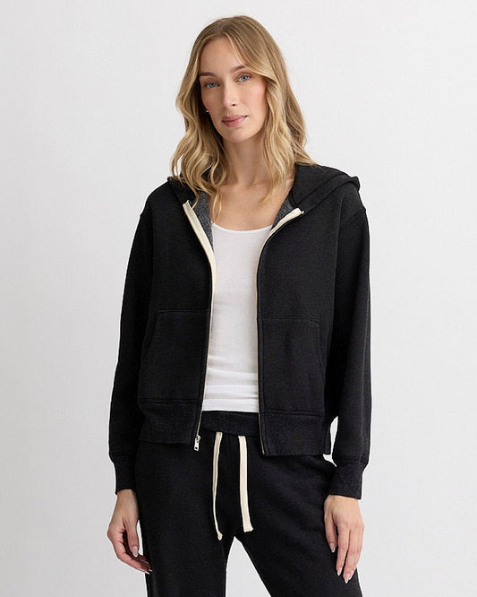 Teddy Fleece Relaxed Zip Up Hoody