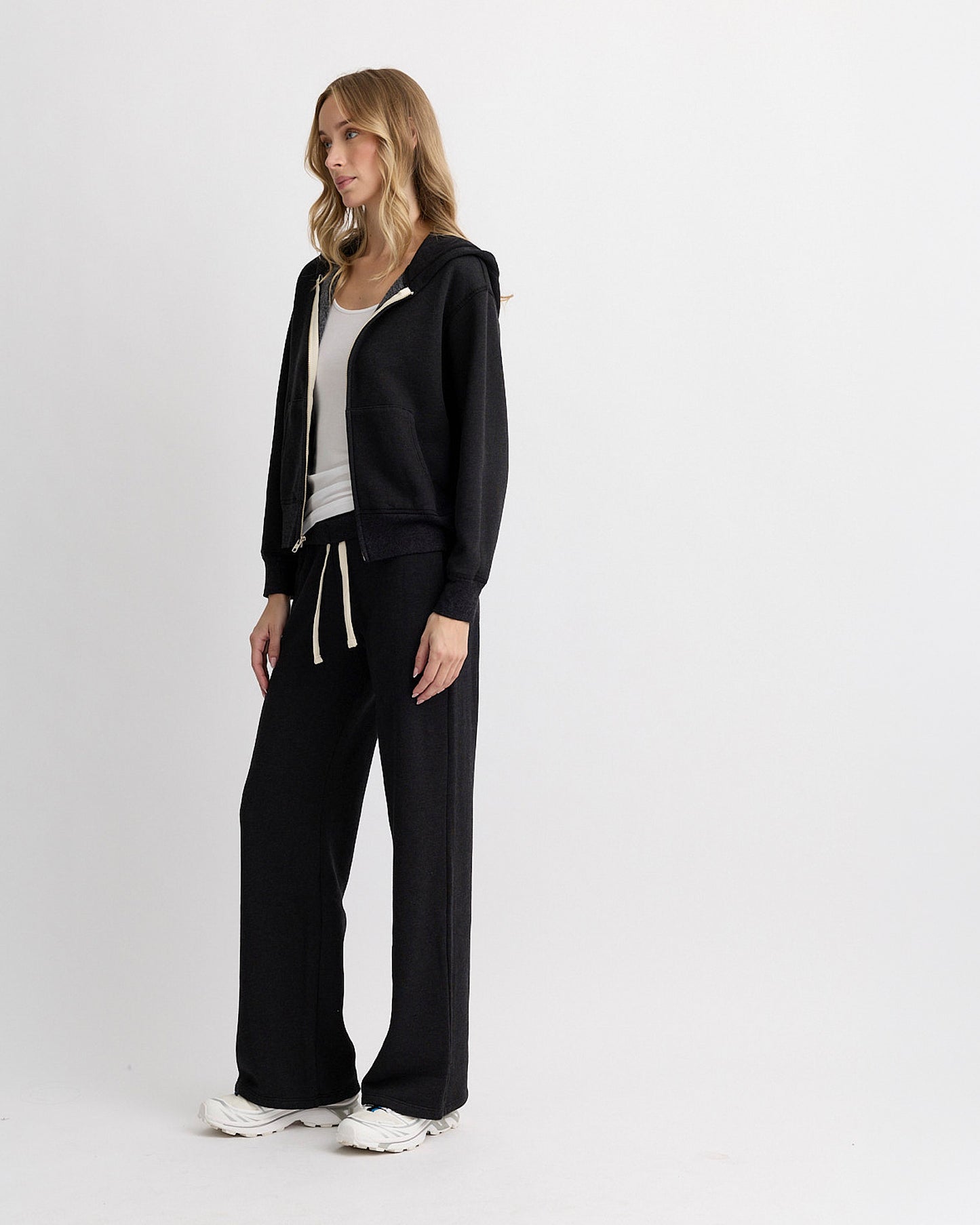 Teddy Fleece Relaxed Zip Up Hoody