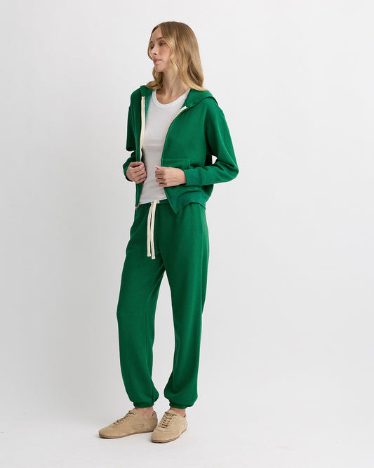 Teddy Fleece Relaxed Zip Up Hoody