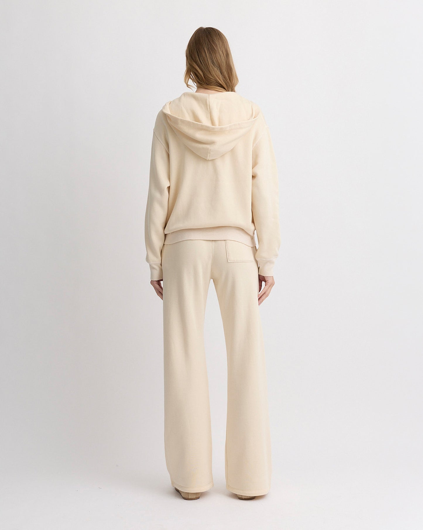 Teddy Fleece Relaxed Zip Up Hoody