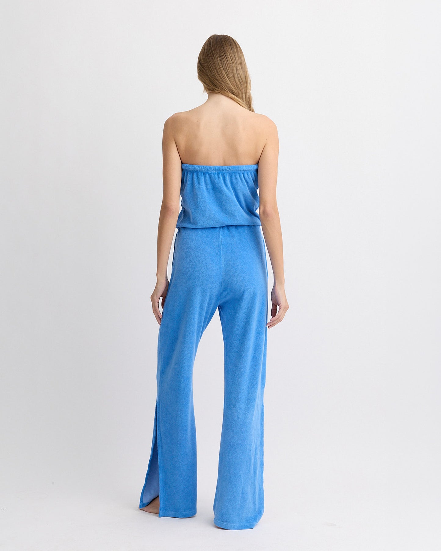 Terry Cloth Bandeau Jumpsuit