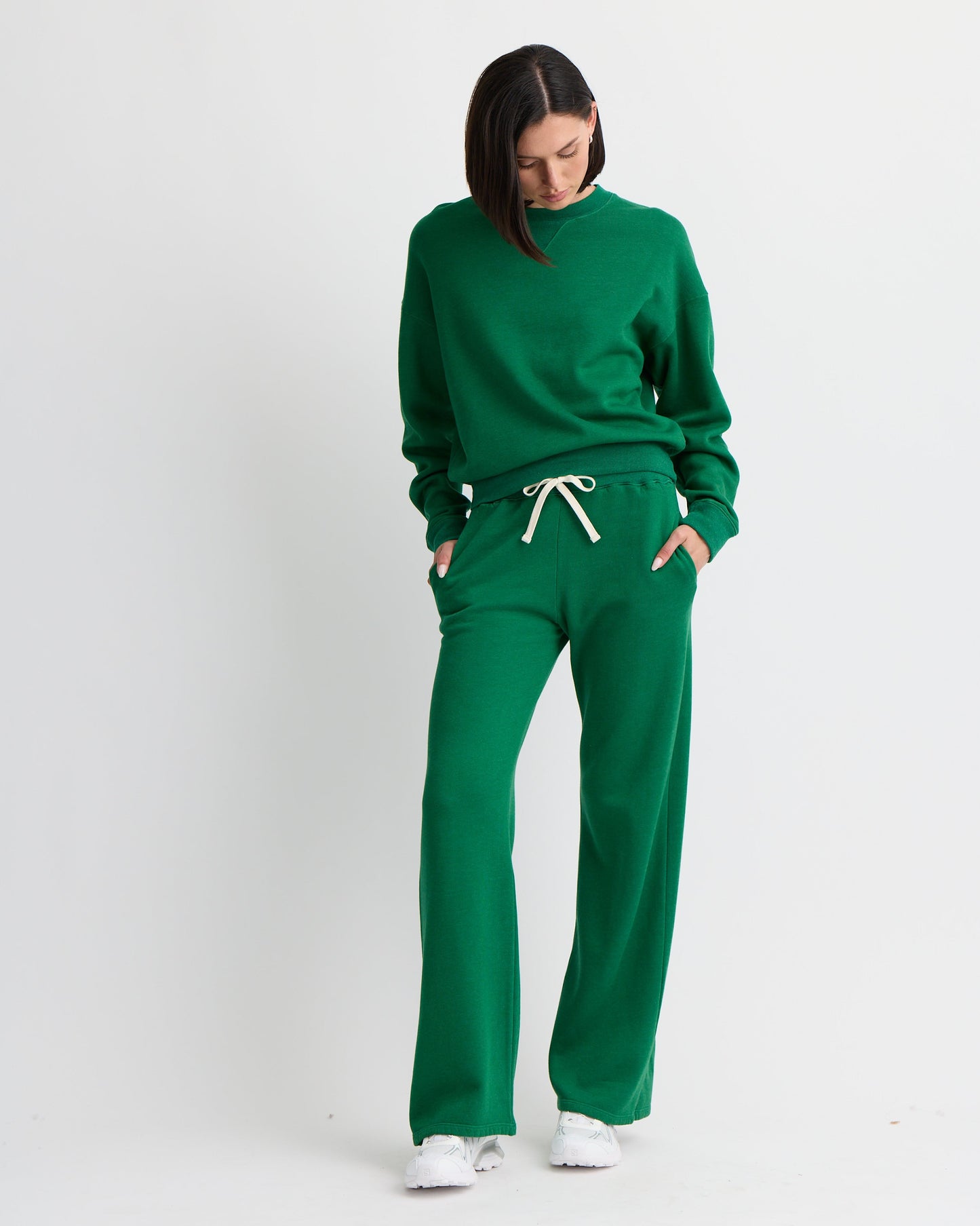 Teddy Fleece Straight Leg Sweatpant