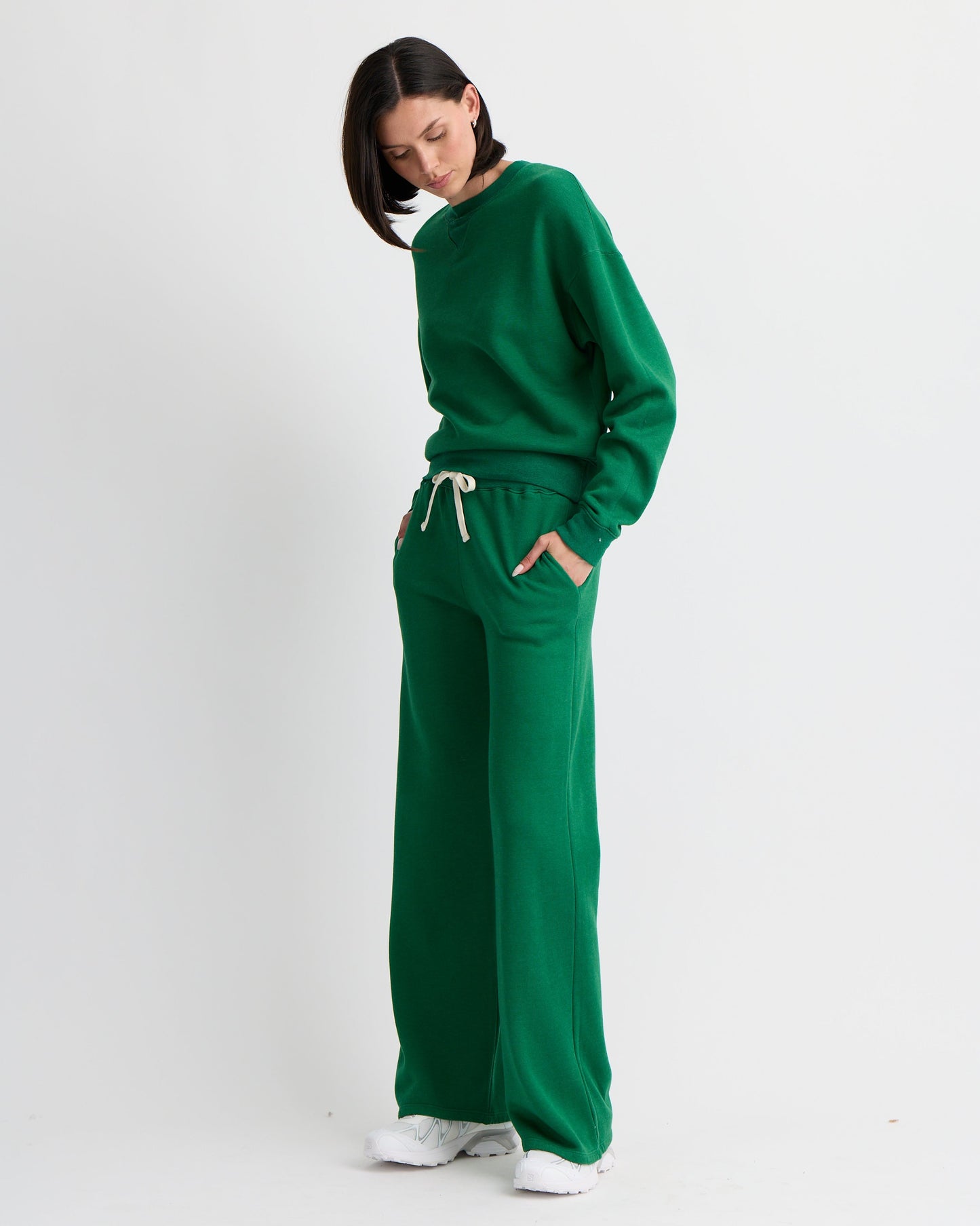 Teddy Fleece Straight Leg Sweatpant