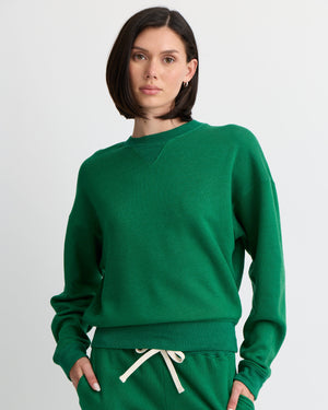 Teddy Fleece Crew Neck Sweatshirt
