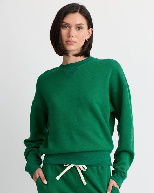 Teddy Fleece Crew Neck Sweatshirt