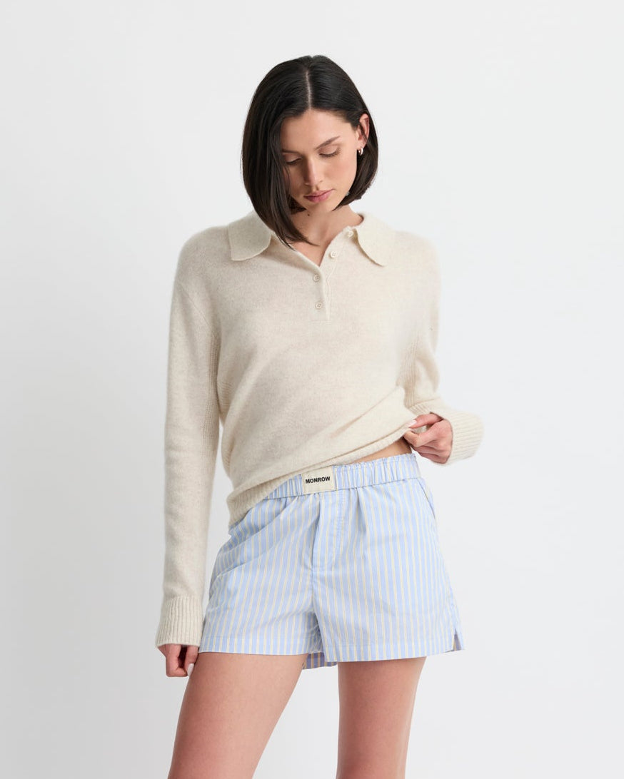Cashmere Polo Sweater