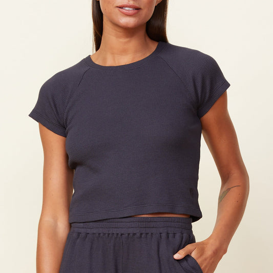 Baby Thermal Fitted Cap Sleeve Tee