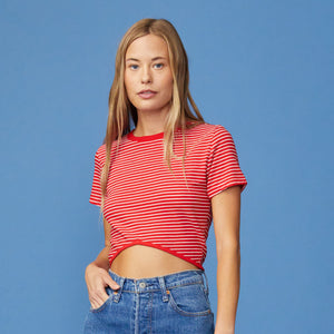 Stripe Cropped Top