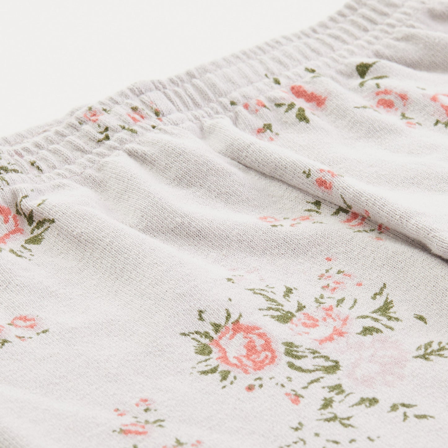 Kids Elastic Waist Sweats With Floral Print (1692656140390)