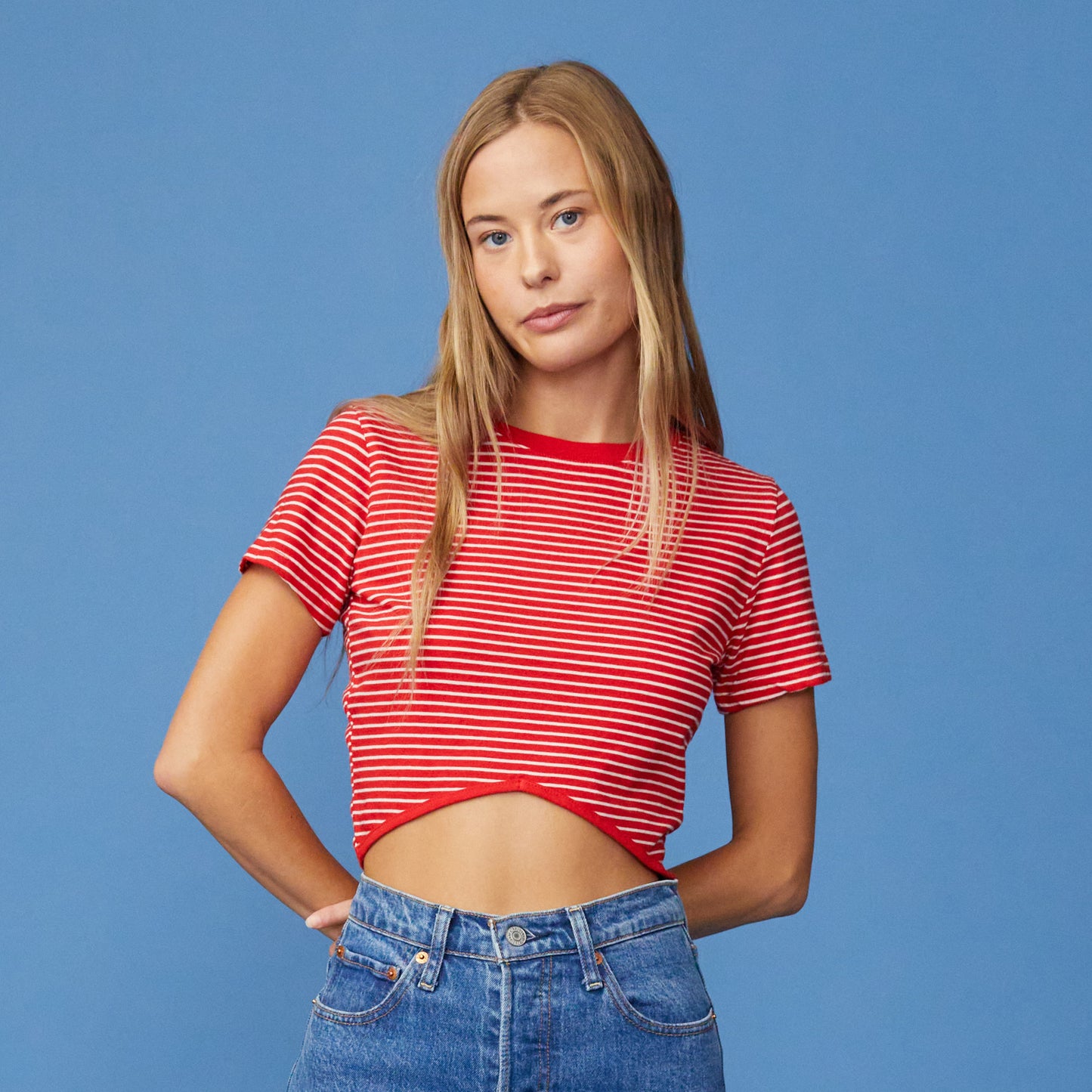 Stripe Cropped Top