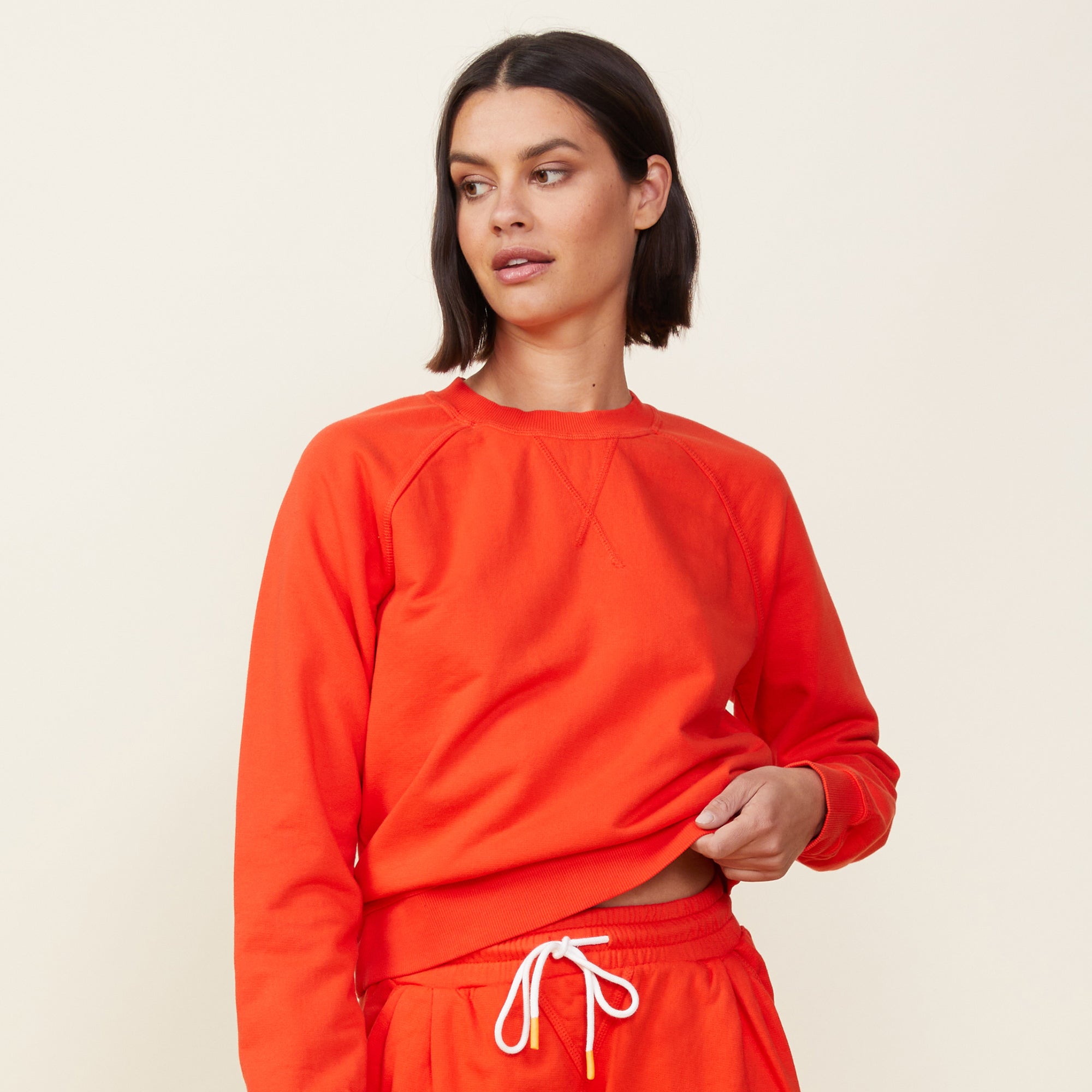 Monrow star raglan sweatshirt hotsell