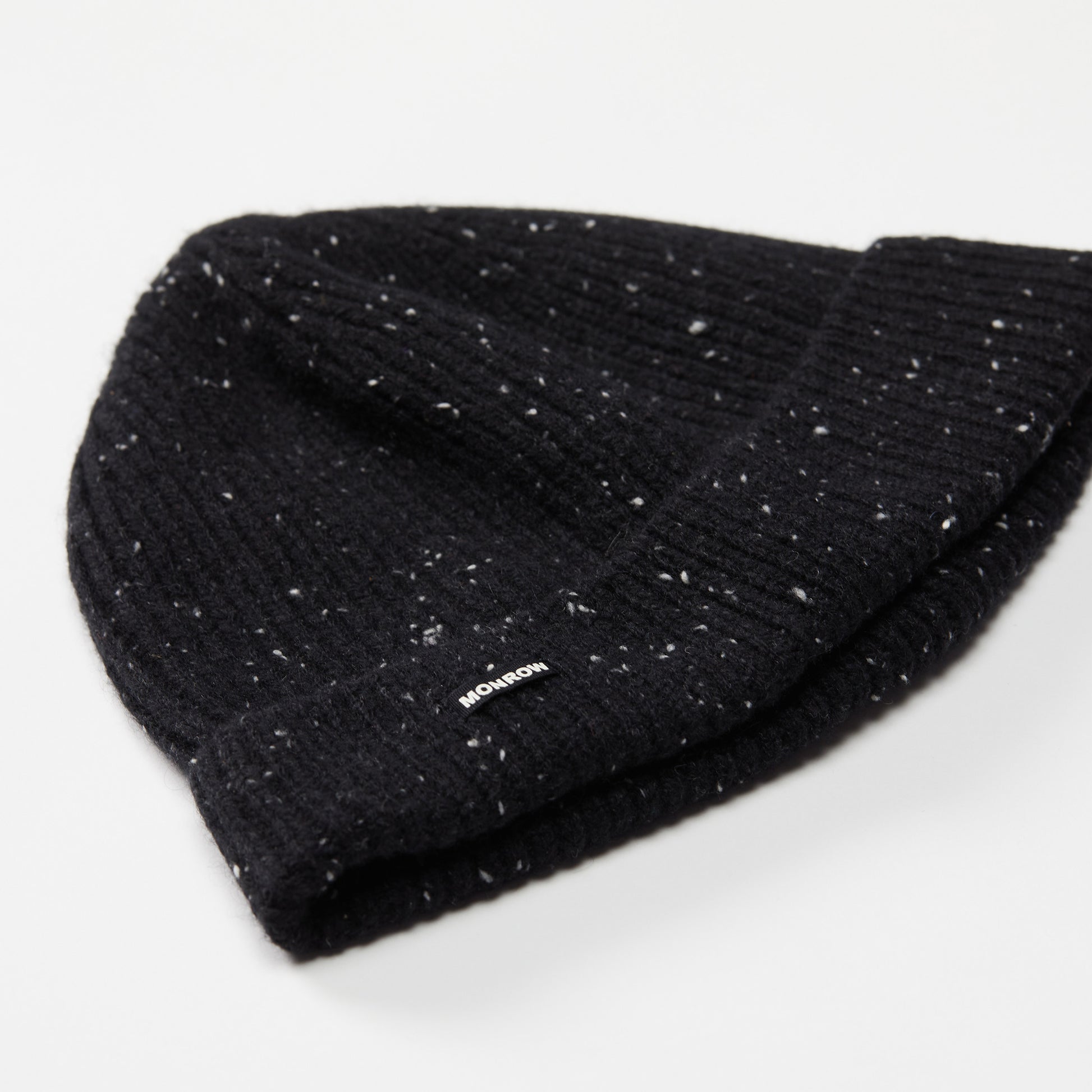 Cashmere Neps Black Beanie Gift Set – MONROW