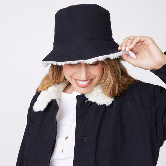 Reversible Sherpa Bucket Hat