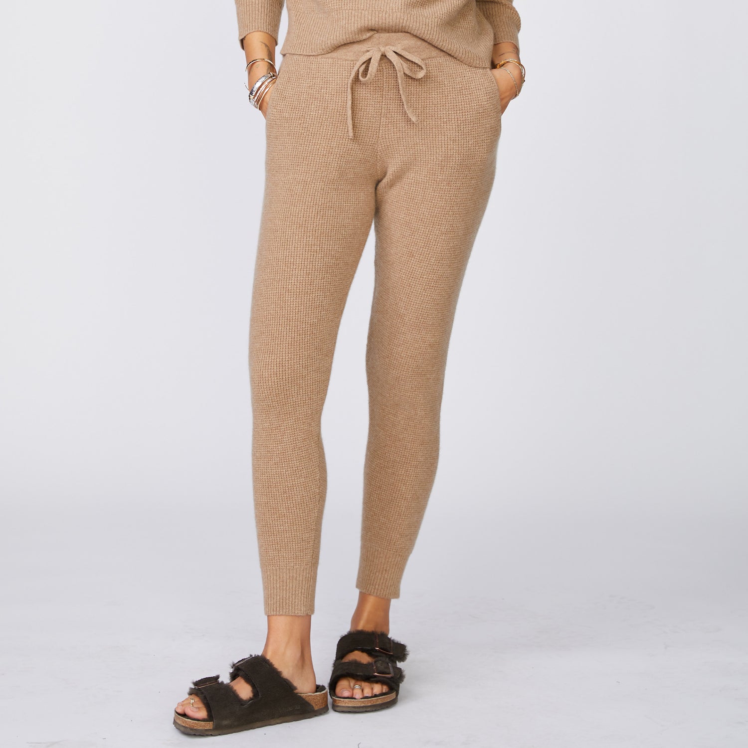 color group - RECYCLED CASHMERE WAFFLE SWEATS - HB0186-56