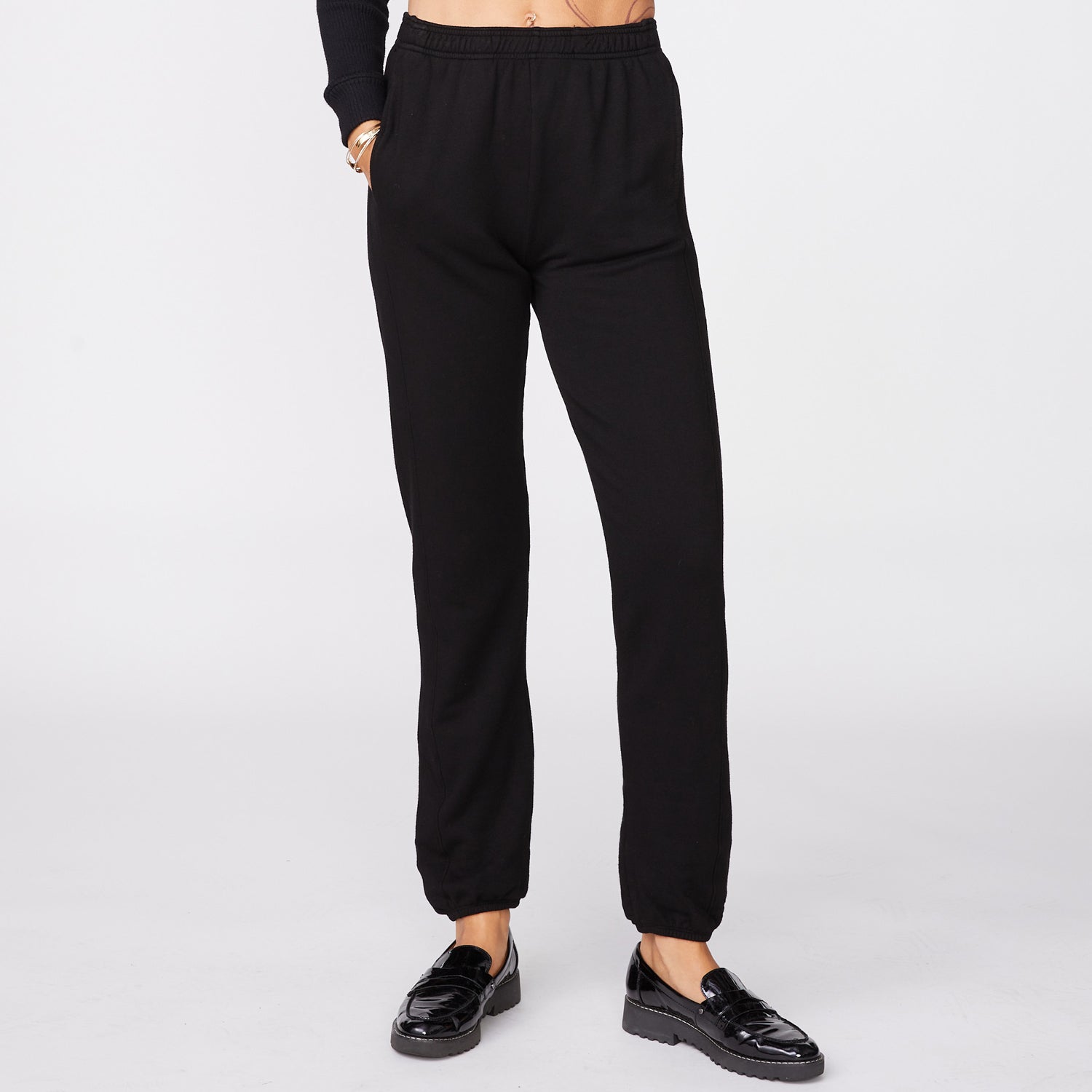 Monrow black sweatpants cheap