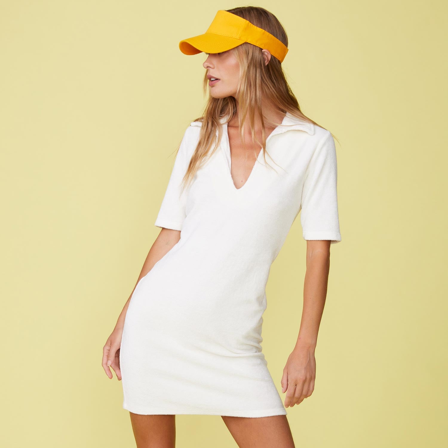color group - TERRY CLOTH POLO DRESS - HD0498