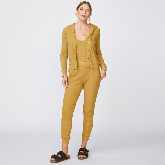 Brushed Rib Hooded Cardigan