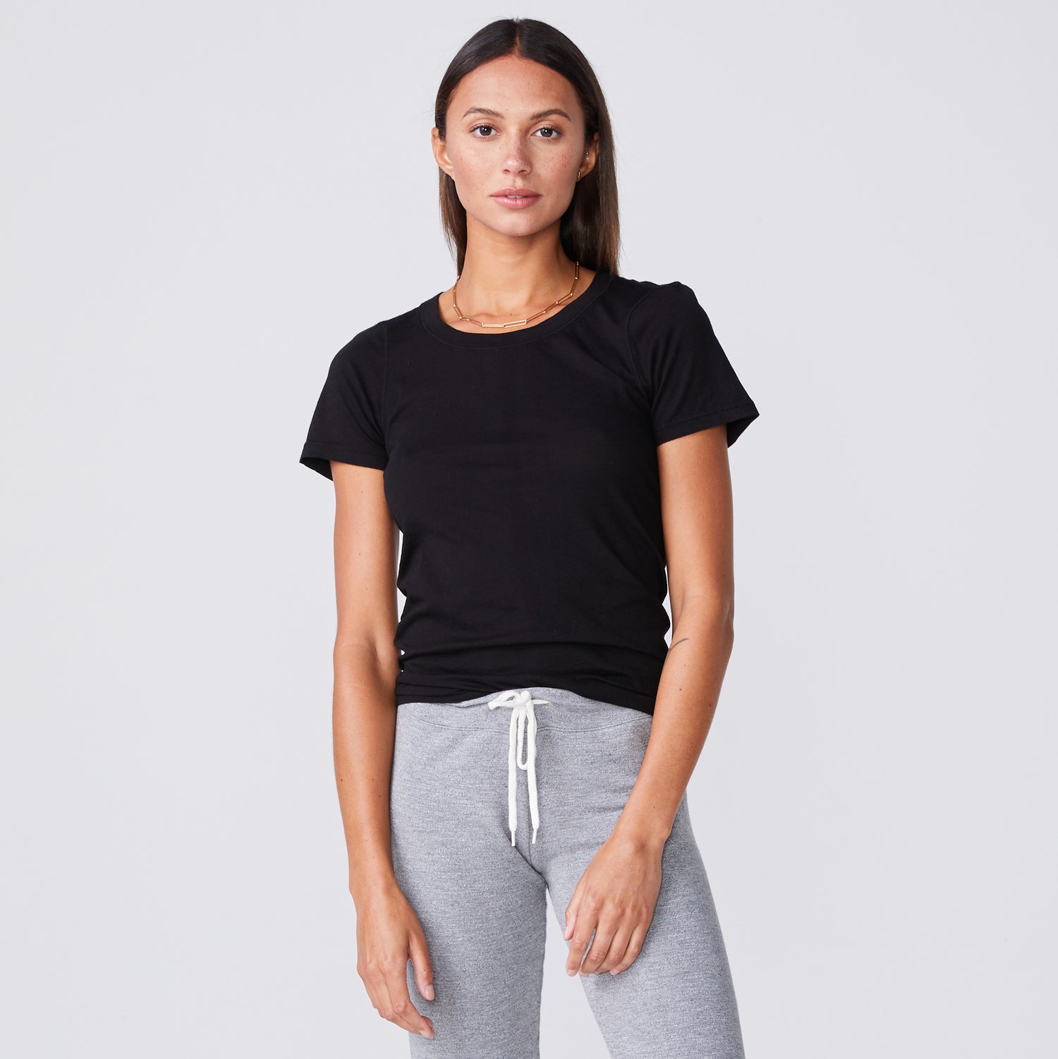 color group - SUPER FINE JERSEY FITTED CREW NECK TEE - HT002SFJ