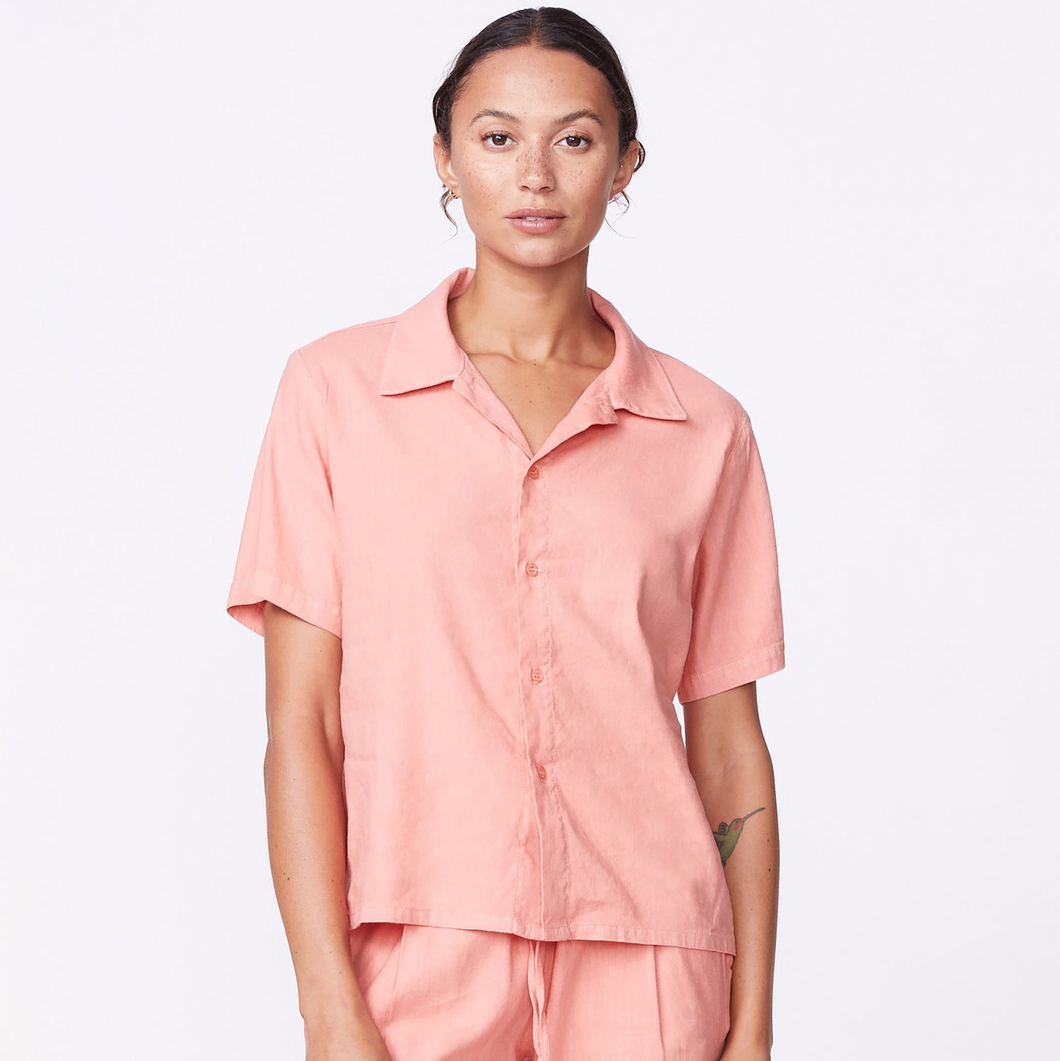 color group - LINEN VACATION SHIRT - HT1167