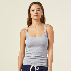 Supimafine Rib Scoop Neck Tank