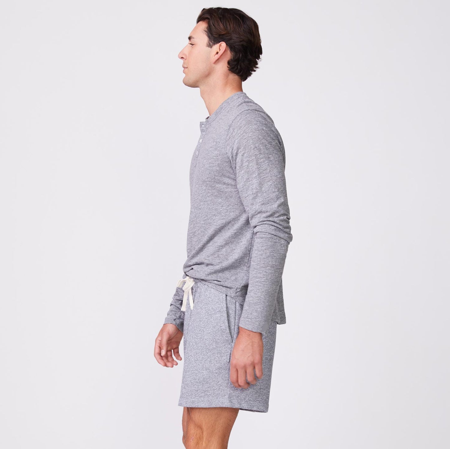 Long sleeve top long light gray - Mauré