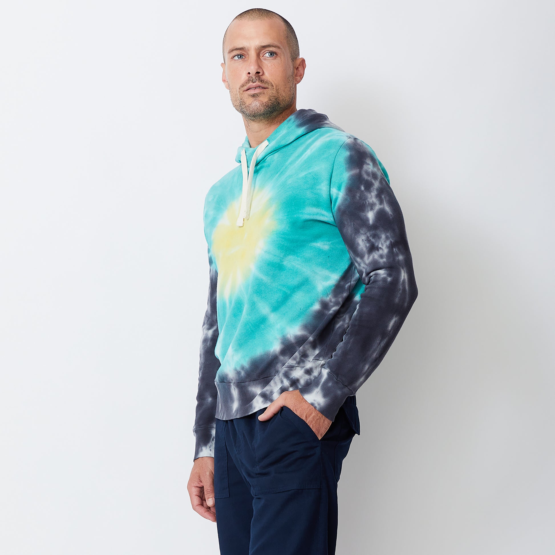 Sunburst Tie Dye Pullover Hoody (4877949239398)
