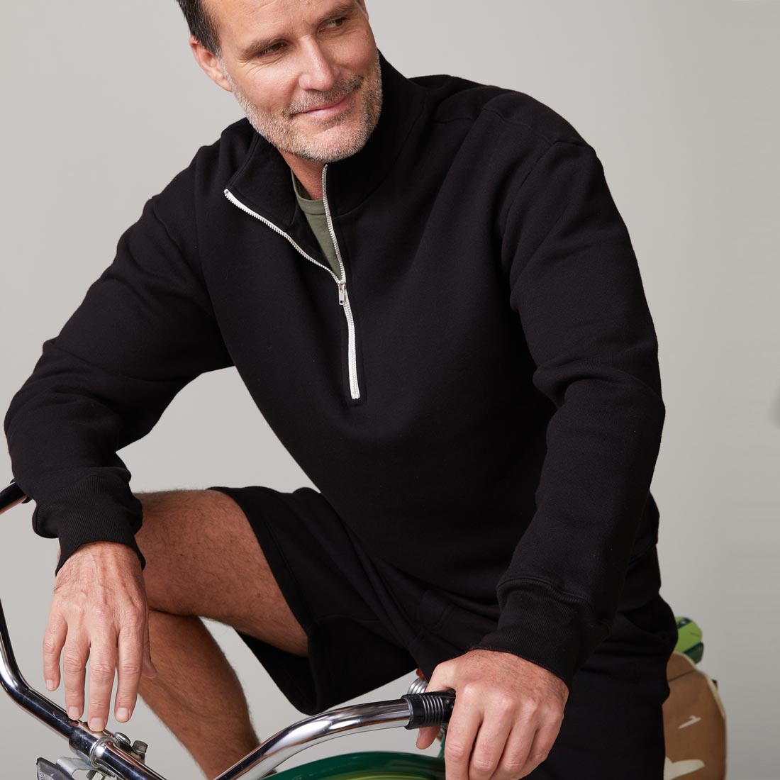 color group - MENS HALF ZIP SWEATSHIRT - MT0061