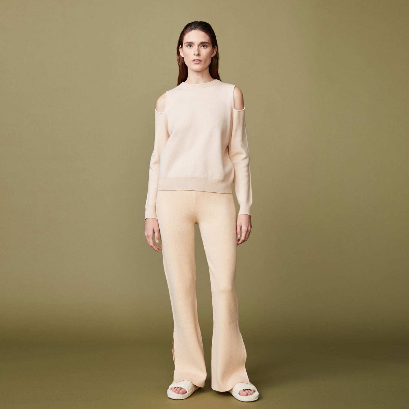 Supersoft Sweater Knit Cut Out Sweatshirt
