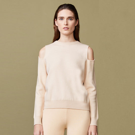 Supersoft Sweater Knit Cut Out Sweatshirt